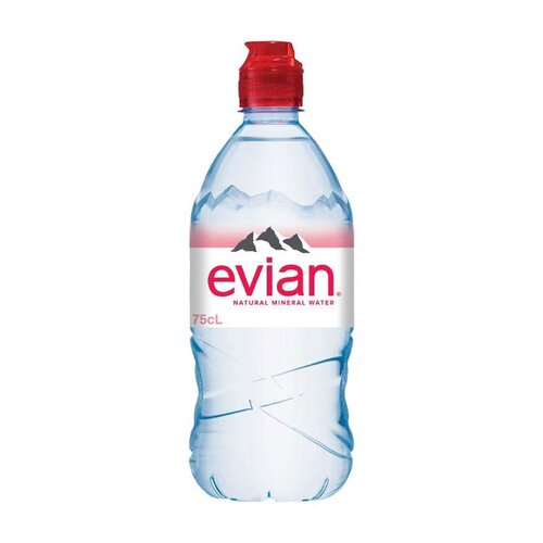 Evian Mineralwasser ohne Kohlensäure Sportcap