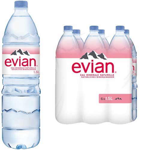 Evian Mineralwasser ohne Kohlensäure