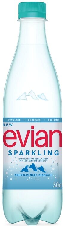 Evian mit Kohlensäure