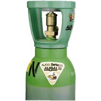 Aligal 13 ¦ 10kg 
Aligal 13 (70 % 13.4l / 2.0m3 / 10kg
UN 1956, verdichtetes Gas, n.a.g. (enthält, N2 / Co2), 2.2, (E)